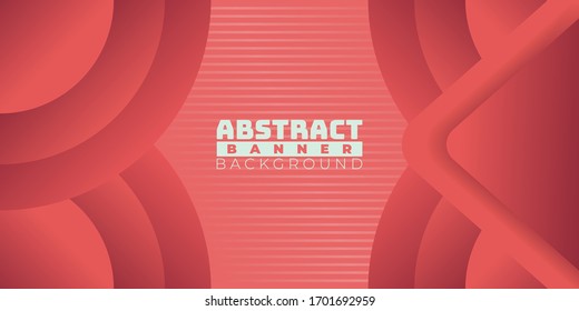 abstract banner background with red color, good for banner, flyer etc. vector illustration