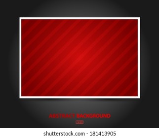 Abstract banner background with red diagonal stripes. Vector EPS 10 illustration.