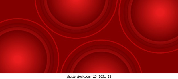 Fondo Abstractas del Anuncio con el fondo rojo, geométrico de las Formas para el volante, cartel, folleto, fondo abstracto rojo de la cubierta. Formas dinámicas
