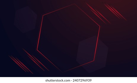 Abstract banner background with red shapes,lines