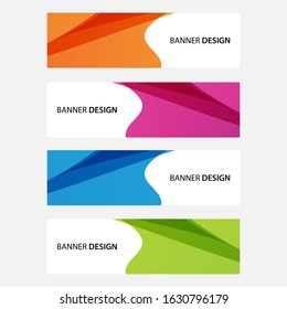 Abstract banner background template, Abstract design Banner template modern