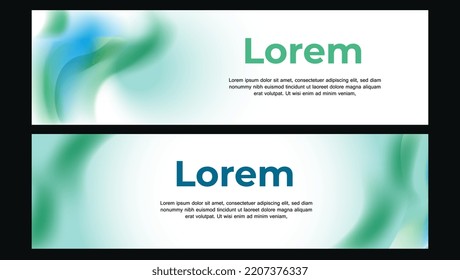 abstract banner background template design gradient colorfull vector