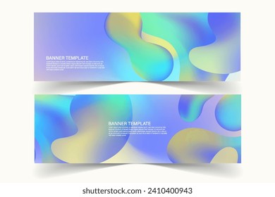 Abstract banner background templates design