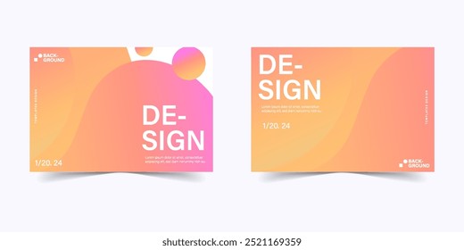 Abstract banner background templates flat design brochure advertising poster