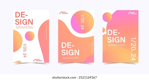 Abstract banner background templates flat design brochure advertising poster