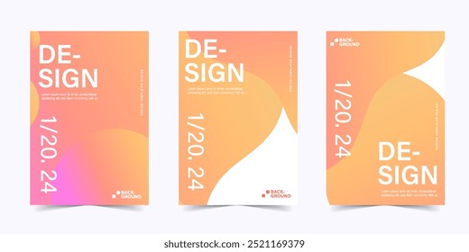Abstract banner background templates flat design brochure advertising poster