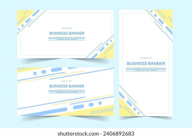 abstract Banner background templates style poster backdrop vector graphic design