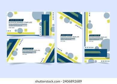 abstract Banner background templates style poster backdrop vector graphic design