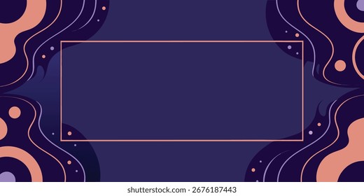 Abstract banner background for text. empty template vector