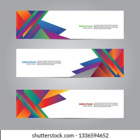 Abstract Banner background. web banner business template. Creative design