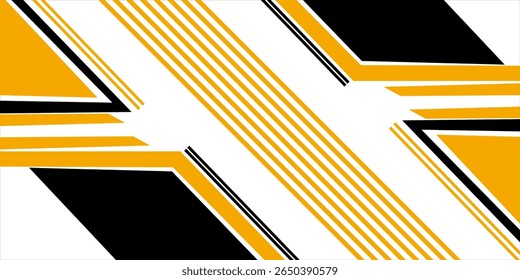Fondo de Anuncio abstracto con colores amarillos y negros