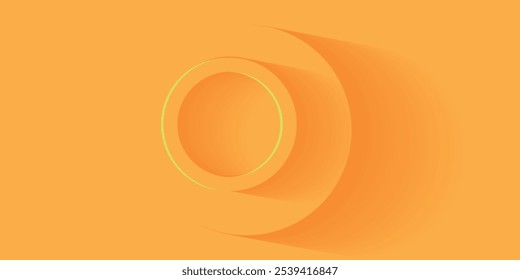 Fondo de Anuncio abstracto con Formas fluidas de color naranja amarillo y Formas onduladas. Ilustración vectorial