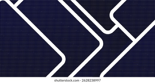 Abstract banner blue background. bright blue gradation, slash, halftone, memphis.