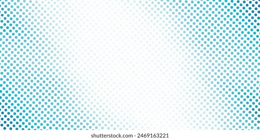 Abstract banner with blue dots vector illustration	
