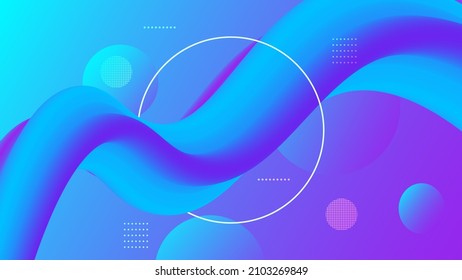 Abstract banner blue liquid flow modern fluid background. Shapes for cover poster, template landing page,coverbook,banner. vector art illustration