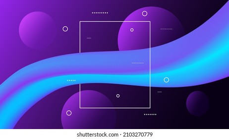 Abstract banner blue liquid flow modern fluid background. Shapes for cover poster, template landing page,coverbook,banner. vector art illustration