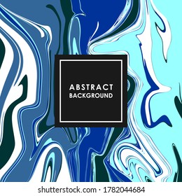 ABSTRACT BANNER WITH BLUE PAINT STREAKS IN THE VECTOR