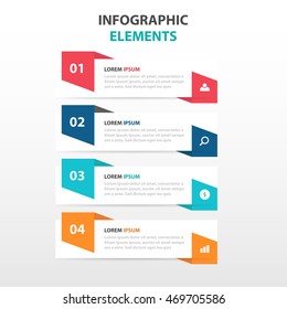 Abstract banner business Infographics elements, presentation template flat design vector illustration for web design marketing advertising
