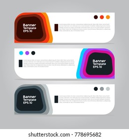 Abstract banner for business presentation