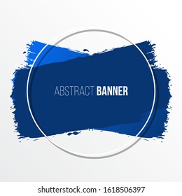 abstract banner with circle shape