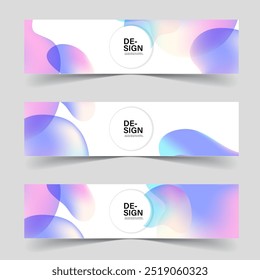 abstract banner color flayer background template