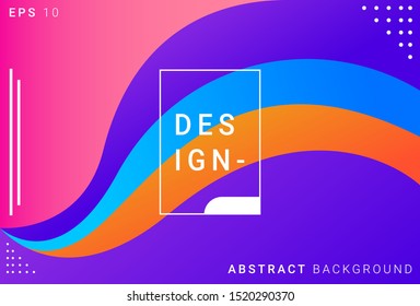 Abstract banner  with color gradient geometric shape. Vector illustration with color gradient