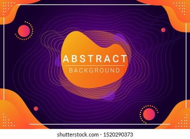 Abstract banner  with color gradient geometric shape. Vector illustration with color gradient