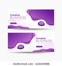 Abstract Banner Colorful Background