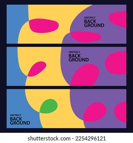 Abstract banner colorful design vector illustration. With a simple design. Great for blue, backgrounds, banners, templates, digital, etc.