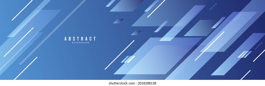 Abstract banner Colorful geometric background ,Multiple polygonal shapes overlap on a blue background, Modern background design for presentation design , illustration Vector EPS 10