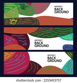 Abstract banner colorful vector illustration. With a simple design. Great for blue, backgrounds, banners, templates, digital, etc.