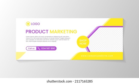Abstract banner and cover design template with geometric shapes style design suitable for promotion your product and business