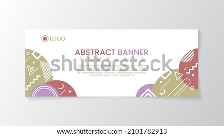 Abstract banner and cover design template for promotion your product