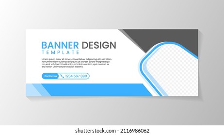 Abstract Banner and cover header design template with abstract geometric and minimalist style design suitable for promotion your business