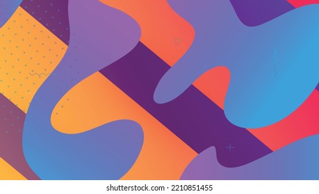 Abstract Banner. Creative Brochure. Flat Digital Shape. Violet Graphic Background. Art Landing Page. Futuristic Cover. Modern Texture. Plastic Page. Magenta Abstract Banner