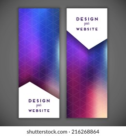 Abstract banner design