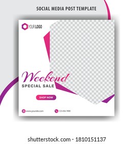 Abstract banner design for ads, banner social media, banner fashion sale
