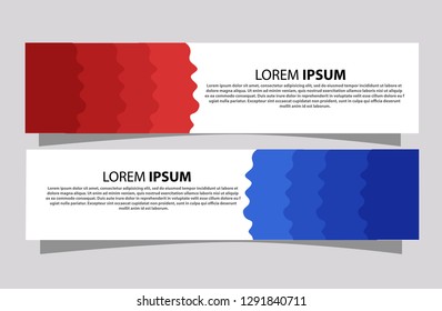 Abstract banner design background gradient, vector website headers  - Vector