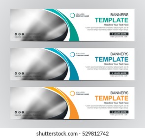 Abstract banner design background, vector website headers