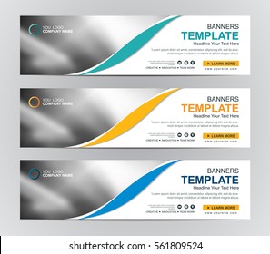 Abstract banner design background, vector website headers
