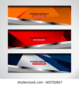 Abstract banner design background for website headers, vector illustration