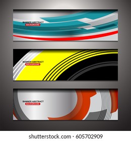 Abstract banner design background for website headers, vector illustration