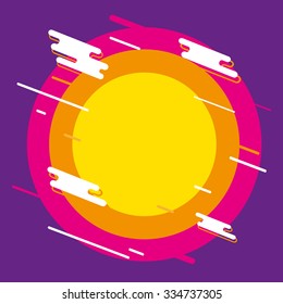 Abstract banner design backgrounds. Flat style vector illustration