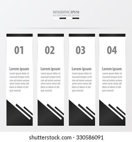 abstract banner design  black and white color