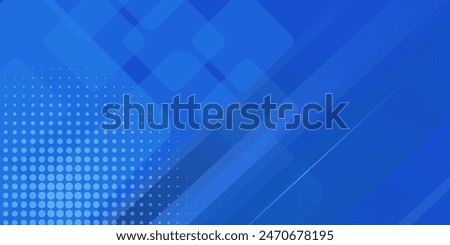 Abstract banner design with blue geometric background. Blue banner background. Vector abstract graphic design banner pattern background template.
