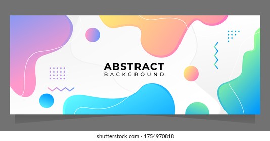 Resumen de la idea de concepto de diseño de pancartas. Diseño de banners empresariales, pancarta saludable, pancarta geométrica