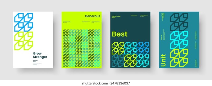 Diseño de Anuncio Abstractas. Diseño de folleto creativo. Plantilla de informe geométrico. Portada del libro. Presentación empresarial. Volante. Cartel. Antecedentes. Folleto. Publicidad. Catálogo. Identidad de marca. Portátil