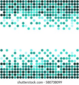 Abstract banner design. Cyan vector background.