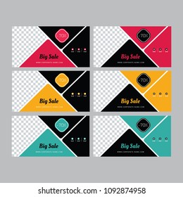 Abstract Banner Design. Facebook cover. Sale Posters. Banner set. Gift crd, voucher. Web banner. Brochure template. Vector illustration