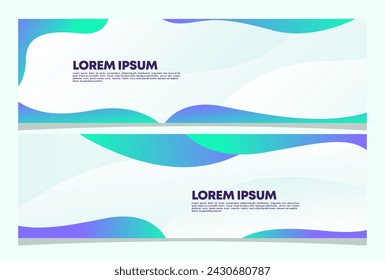 Abstract banner design. Fluid Vector shaped background. Modern Graphic Template Banner pattern for social media and web sites
